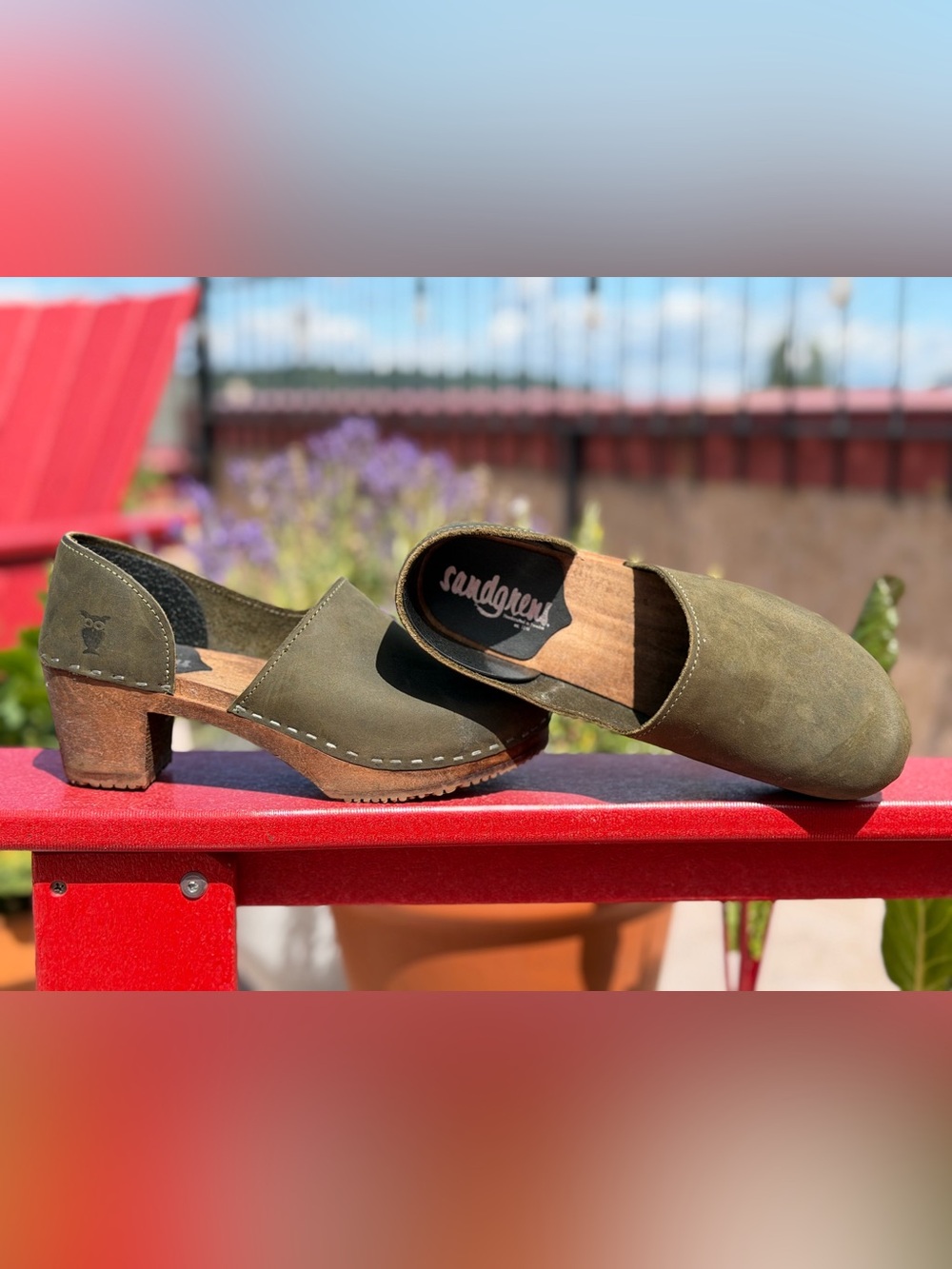 Sandgrens Swedish Brett Clogs Size 38